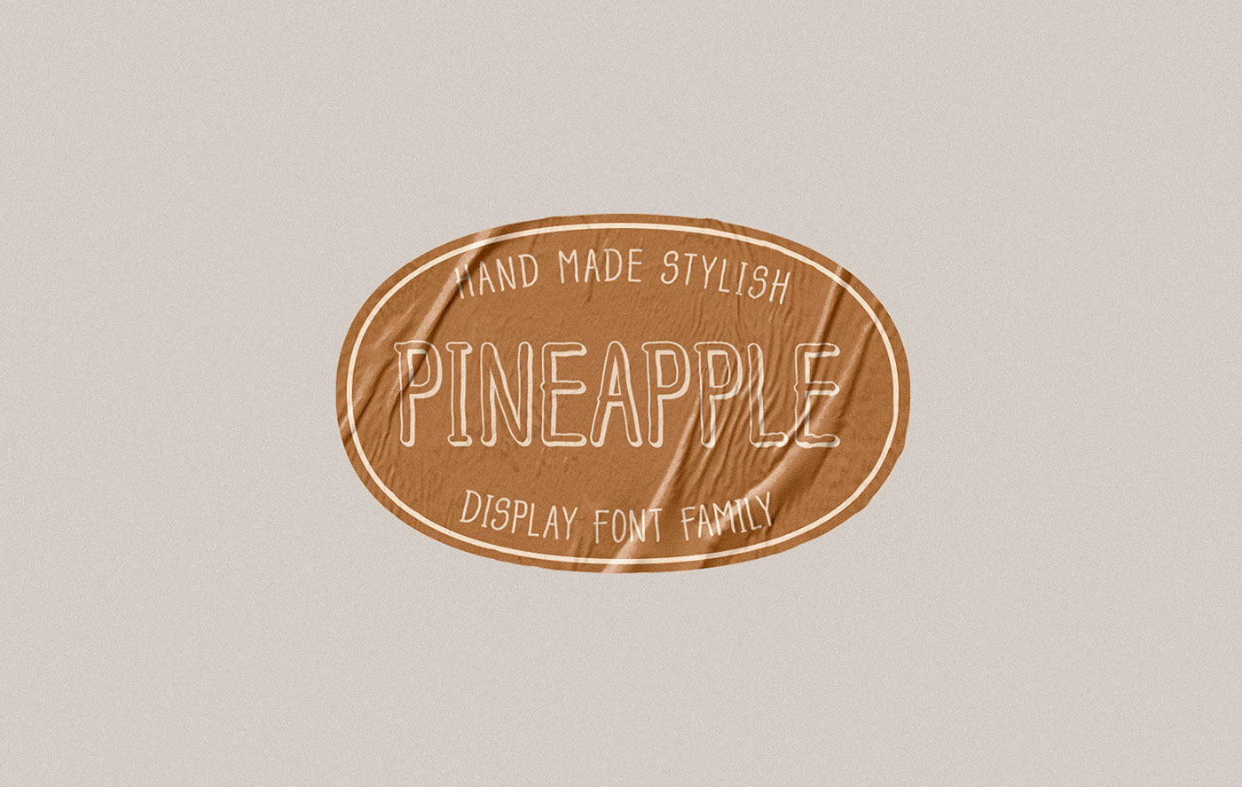 Пример шрифта Pineapple